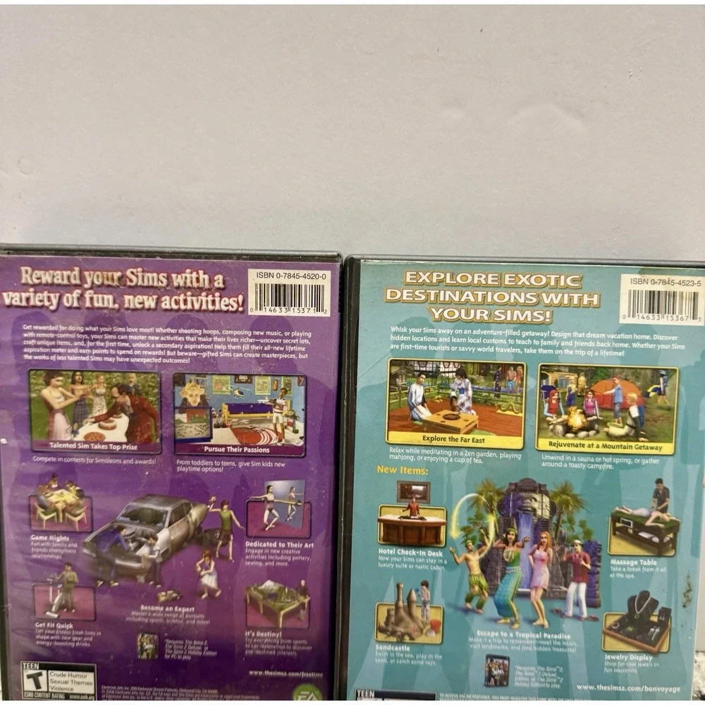 The Sims 2 PC Lot Of 4 Expansion Packs With Manuals For 3 Of 4